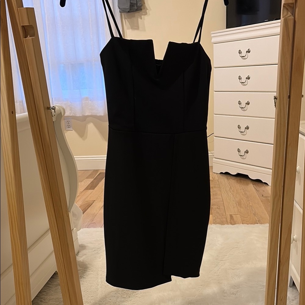 Fashion Nova Elegant Black Mini Dress